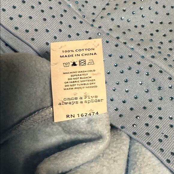 SP5DER VVS Light Blue Hoodie New - Picture 5 of 6